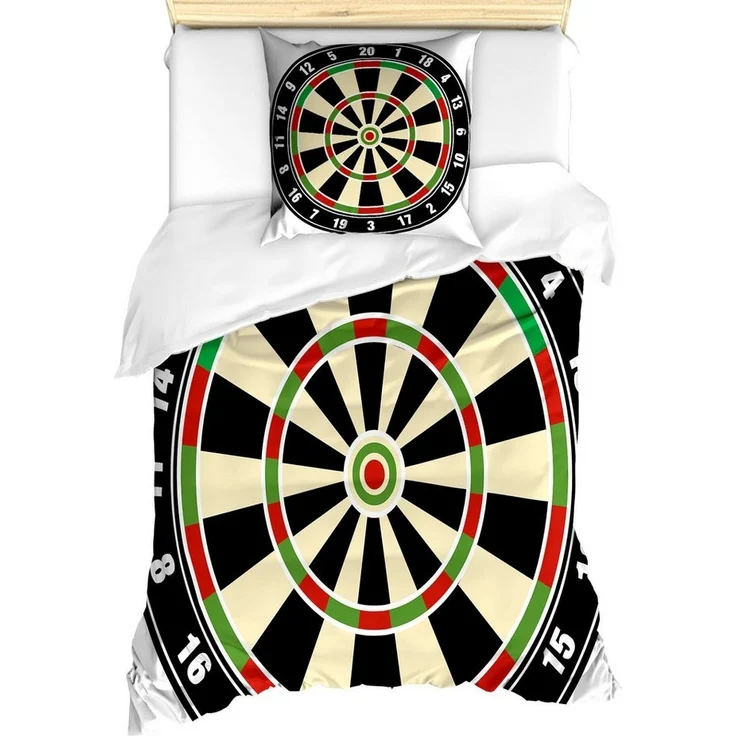 Abakuhaus Bettwäsche Milbensicher Allergiker geeignet mit Kissenbezug, Microfaser, Sport Dart Board Lifestyle – Bild 1