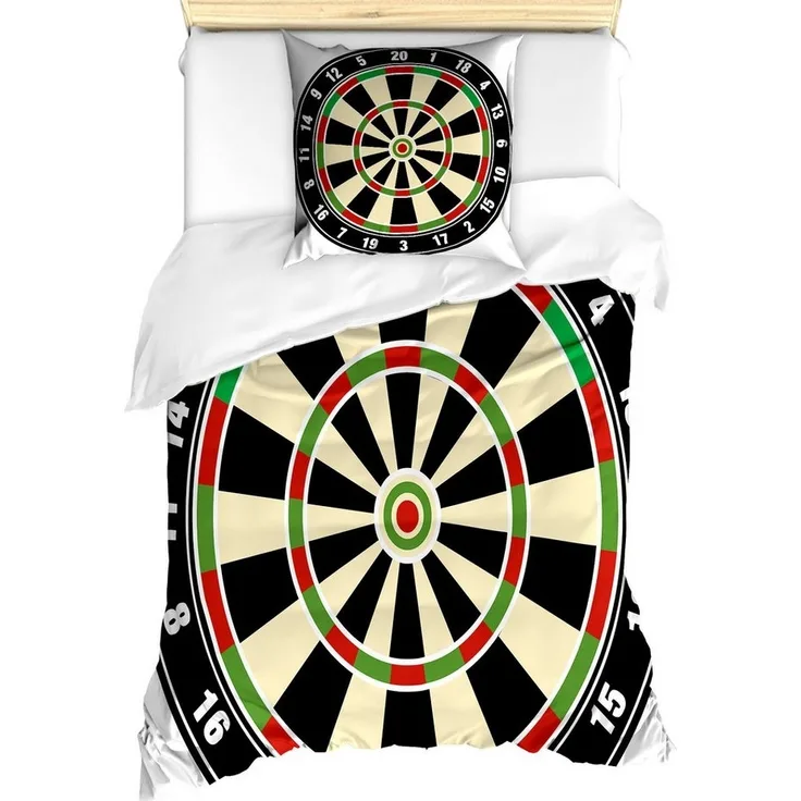 Abakuhaus Bettwäsche Milbensicher Allergiker geeignet mit Kissenbezug, Microfaser, Sport Dart Board Lifestyle