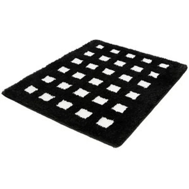 Kleine Wolke Badematte Boxes, Höhe 20 mm, rutschhemmend beschichtet, fußbodenheizungsgeeignet, Polyacryl, rechteckig, Badteppich, modernes Design, Hoch/Tief Effekt – Bild 4