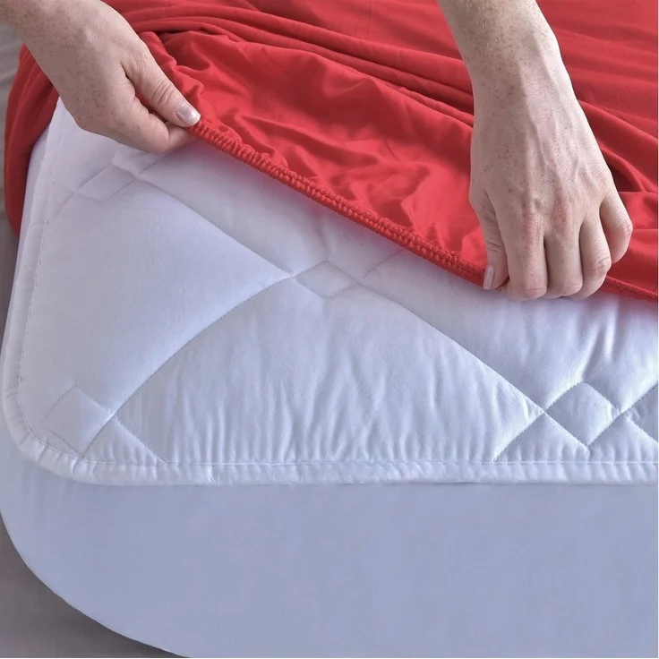 NatureMark Spannbettlaken WASSERBETT Jersey Spannbettlaken, Baumwollmischung, Gummizug: rundum, Baumwolle mit Elasthan, sehr robust, 180x200 – 200x220 cm +40 cm Steg – Bild 3