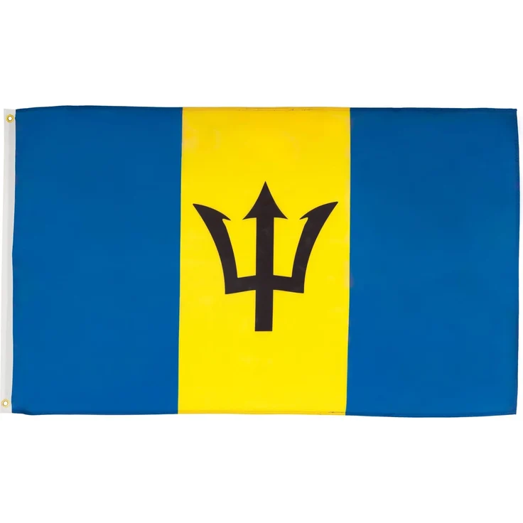 AZ FLAG - Flagge Barbados - 150x90 cm - Barbados Fahne 90x150 Cm Feiner Polyester - Flaggen