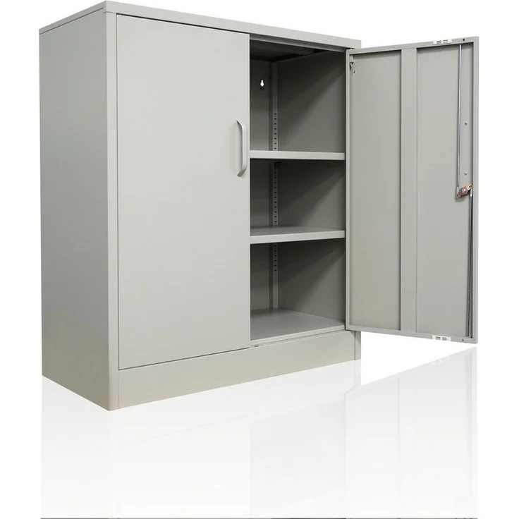ONDIS24 Aktenschrank Mehrzweckschrank Stahlschrank - Büroschrank Metallschrank abschließbar mit justierbaren Einlegeböden, 50Kg Pro Einlage – Bild 1