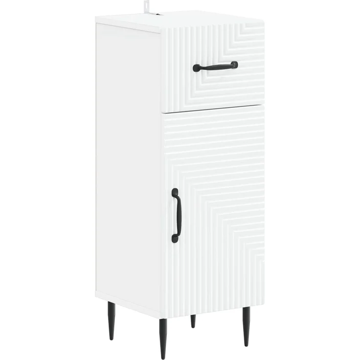 vidaXL Badezimmer Aufbewahrungsschrank HAARLEM Weiß 30 x 31 x 80 cm 896825 – Bild 2