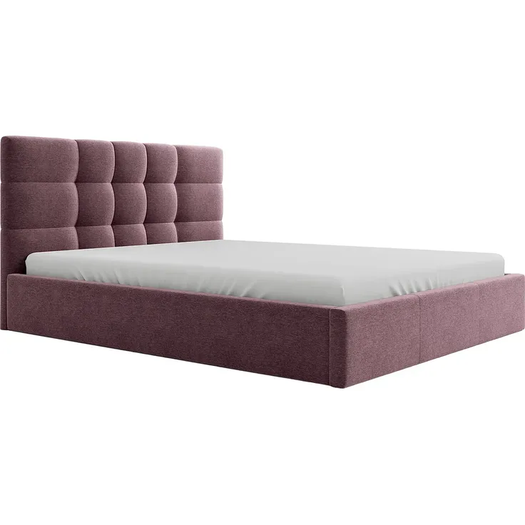 Vente-unique - ELIAVA Bett Stoff Rot - B 213 cm x H 106 cm x L 170 cm – Bild 3