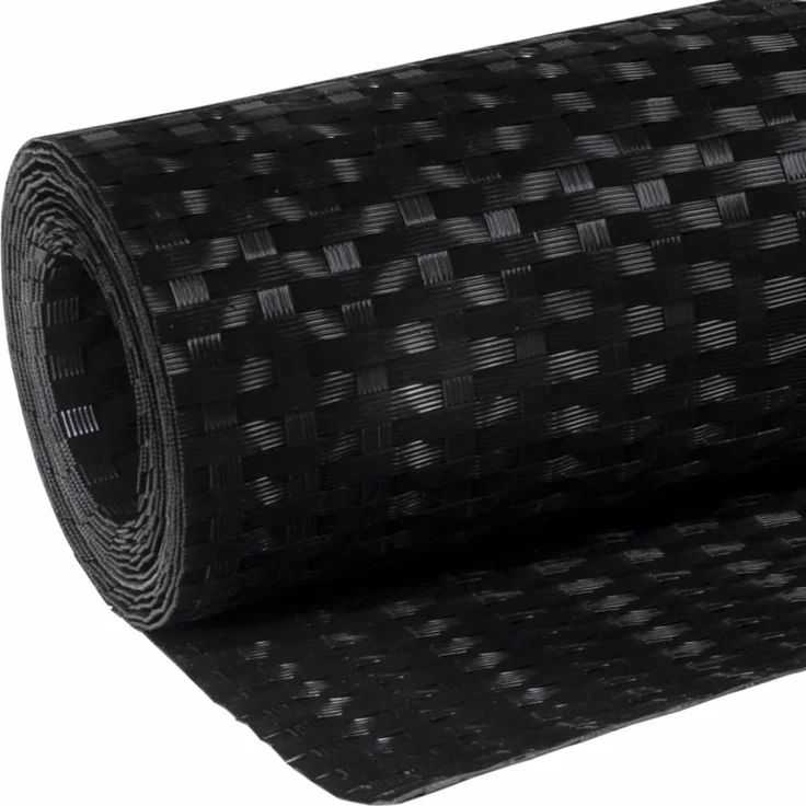 vidaXL Balkon-Sichtschutz Schwarz 300x90 cm Poly Rattan 156296 – Bild 7