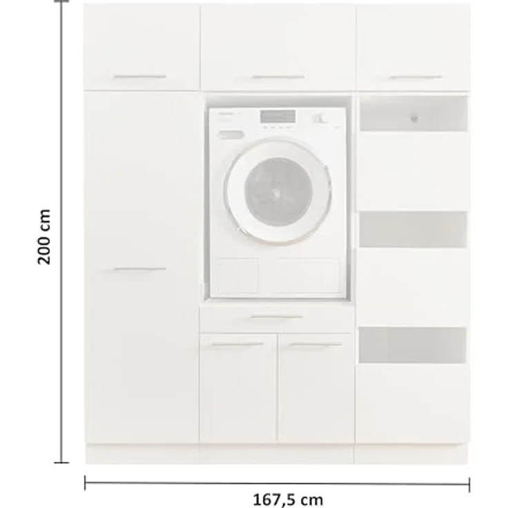 Laundreezy Mehrzweckschrank-Set LAUNDREEZY LDSK6, Breite 167,5 cm – Bild 4