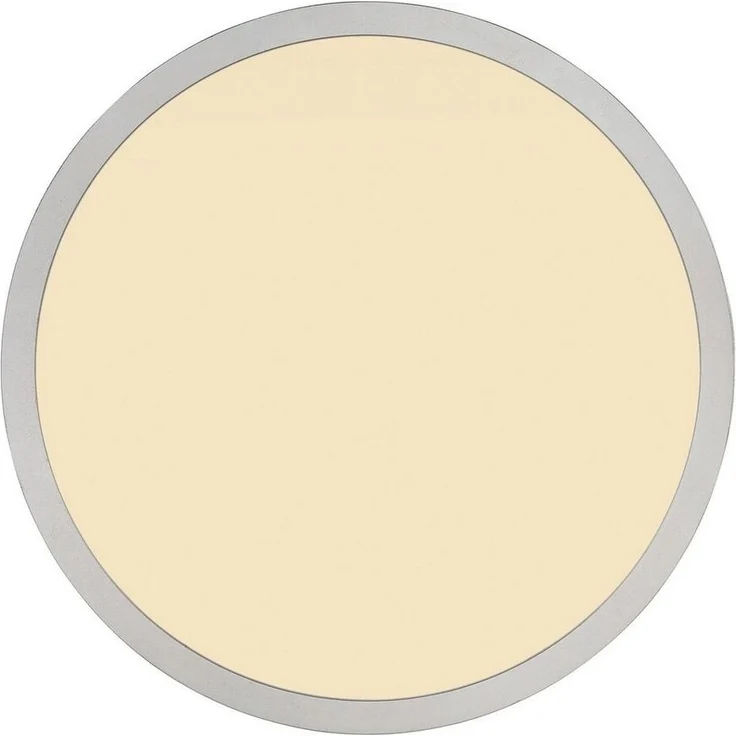 GLOBO LIGHTING LED Deckenleuchte SAPANA, Ø 42 cm, 1-flammig, Nickelfarben, Weiß, Dimmfunktion, Memoryfunktion, LED fest integriert, Extra-Warmweiß, Kunststoff, IP44 Spritzwassergeschützt – Bild 2