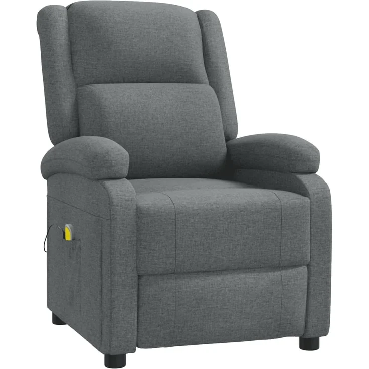 vidaXL Massagesessel Dunkelgrau Stoff 340937 – Bild 2
