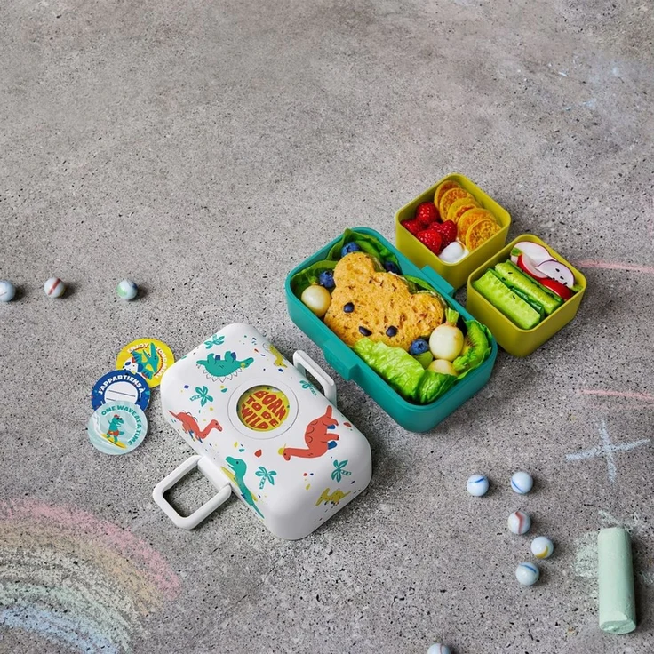 Monbento Lunchbox Kinder TRESOR 16 x 9.2cm Dinosaurier Lunch Bentobox 0.8L – Bild 1