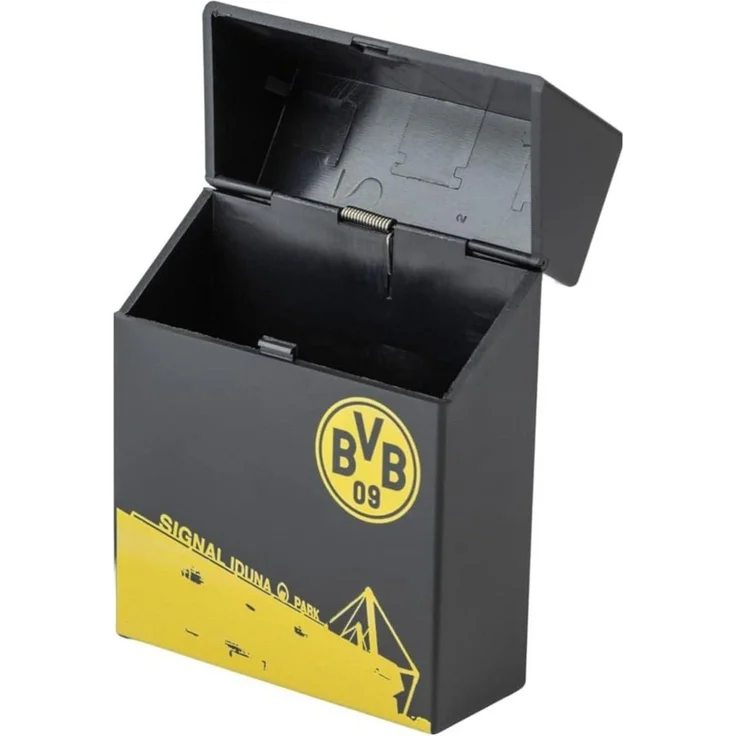 BVB Aufbewahrungsbox Klickbox, Zigarettenbox mit Sprungdeckel 3er Set schwarz gelb (3 St) – Bild 2