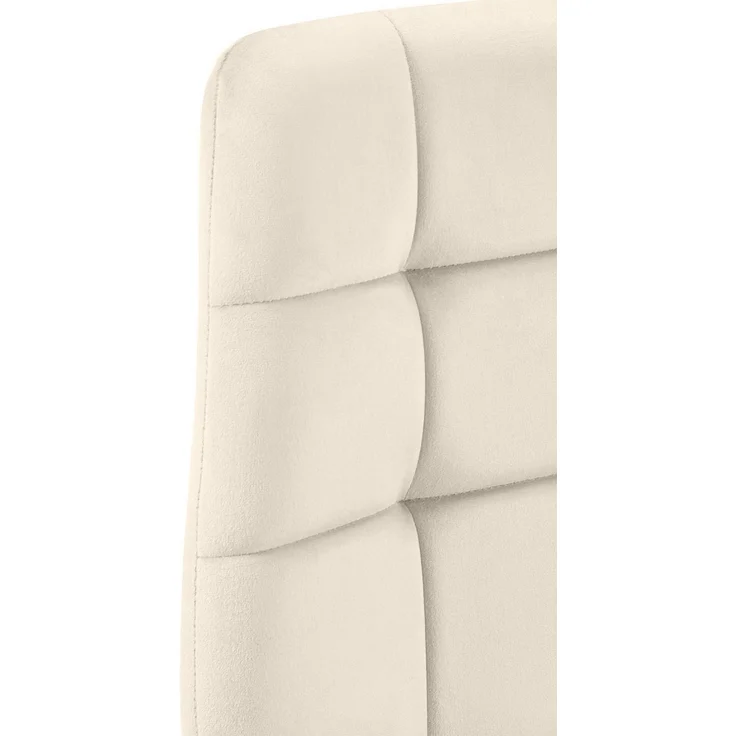 CLP 4er Set Esszimmerstuhl Tilde gepolstert mit Rückenlehne bis 150 kg belastbar,Farbe:creme;Material:Samt – Bild 5