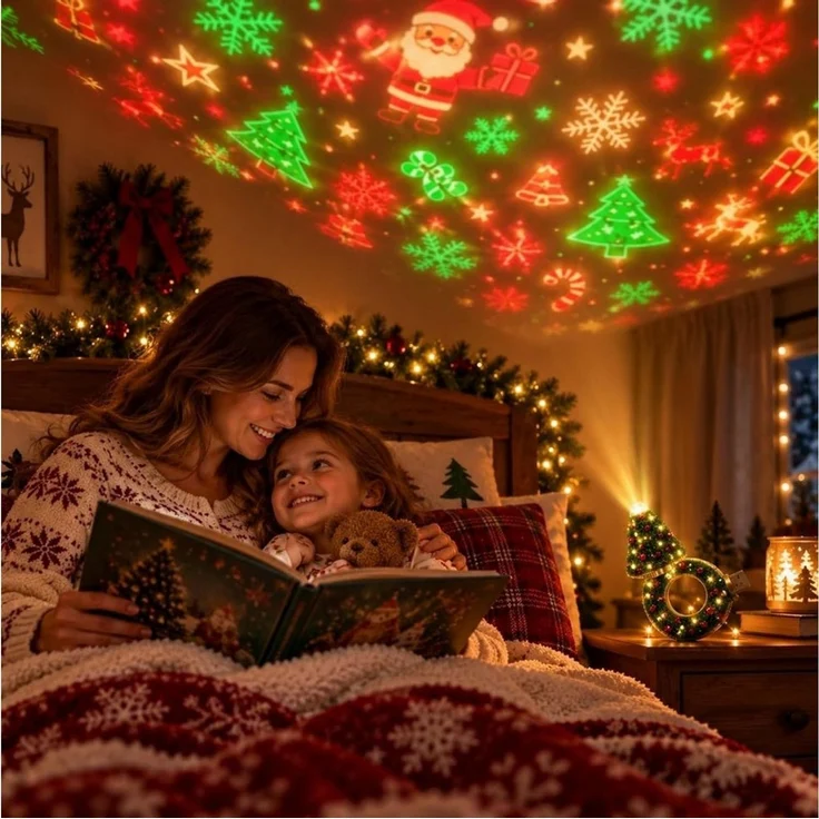 FELIXLEO LED Discolicht Weihnachtsprojektor-Licht, Plug-and-Play-HD-Weihnachtsprojektor – Bild 4
