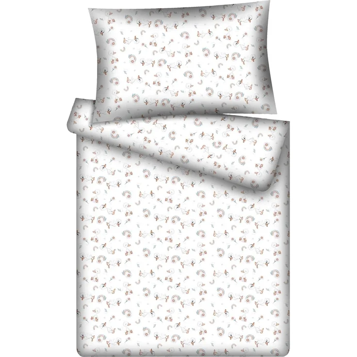KiGATEX Kinderbettwäsche KiGATEX Set 2-teilig, 100x135 + 40x60 cm, für Mädchen + Jungen, 100% Baumwolle, weich & atmungsaktiv, waschbar bei 60°C – Bild 1