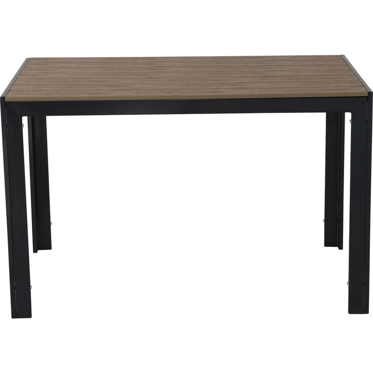 FIRE ALMA Nonwood Alu-Gartentisch Gartenmöbel anthrazit/grau 120x70 cm – Bild 3