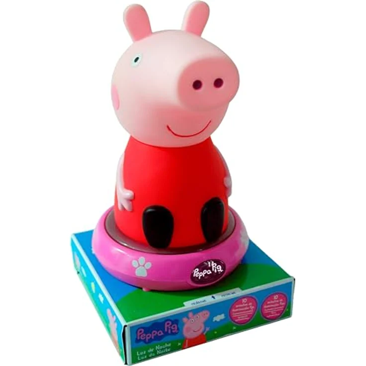KIDS LICENSING Peppa Pig Figur-LED-Lampe, mehrfarbig, Nachtlicht für Kinderzimmer – Bild 1