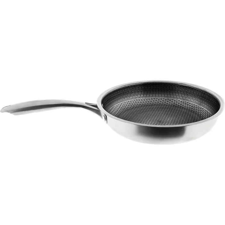 Edelstahl-Bratpfanne mit Wabenstruktur ø30 cm – Bild 1