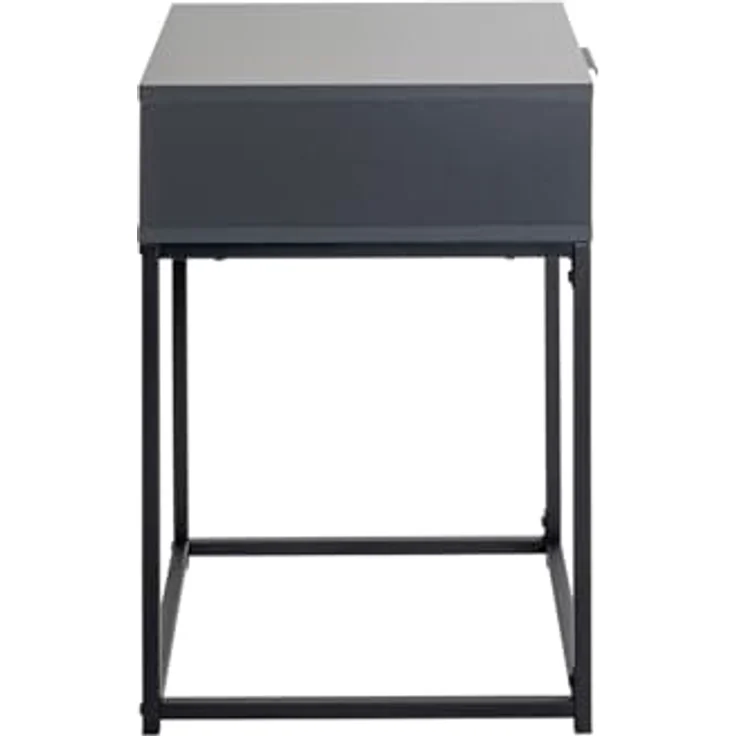 XXXL Nachtschrank Malmö, Metall, Anthrazit, 1 Schublade, 40x60x40 cm, für Schlafzimmer – Bild 4