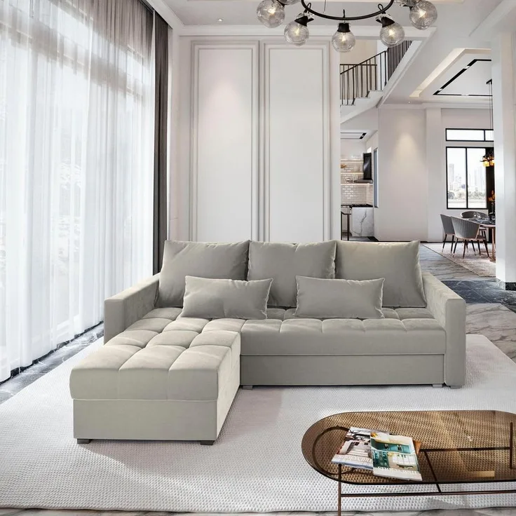 Masseno Ecksofa KOS PIK mit Schlaffunktion L-Form, Sofa mit Bettkasten