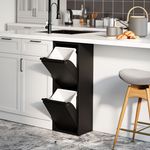 Mülltrennschrank Sollentuna Schwarz