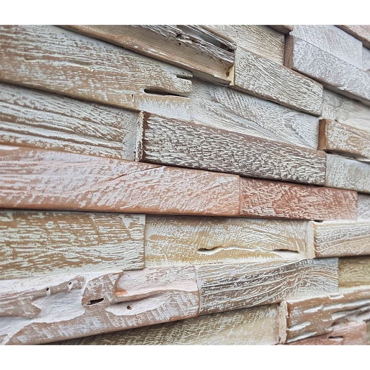 Holz Wandverkleidung White Washed Coral – Bild 3