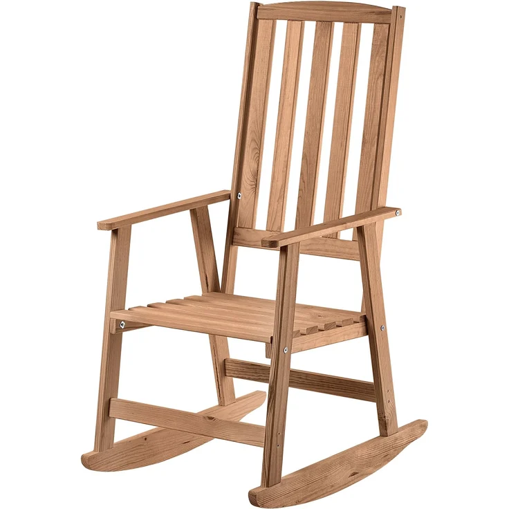 KADAX Schaukelstuhl aus Holz, Goldene Eiche – Bild 5