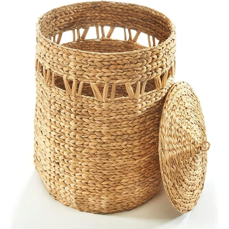 Kobolo Wäschekorb Aufbewahrung Korb NATURE - Wasserhyazinthe natur – Bild 3