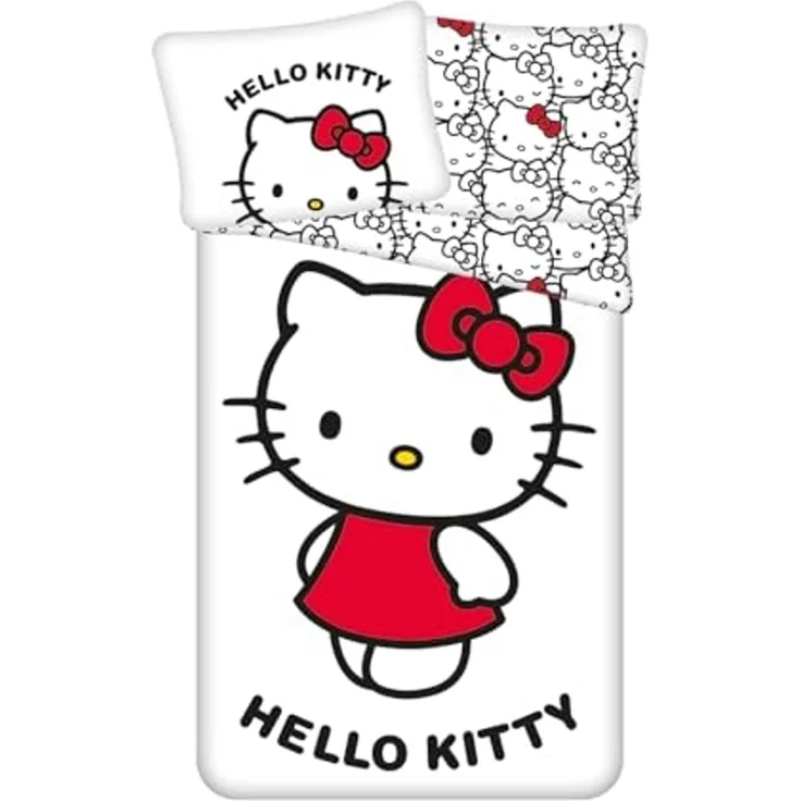 Hello Kitty Bettwäsche aus 100% Baumwolle 140x200 cm 70x90 cm – Bild 1