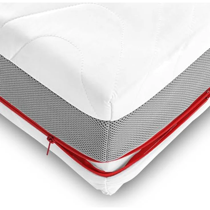 7 Zonen ergonomische Taschenfederkernmatratze Sleezzz Premium 140 x 200 cm, Höhe 23 cm, Härtegrad H2/H3 – Bild 6