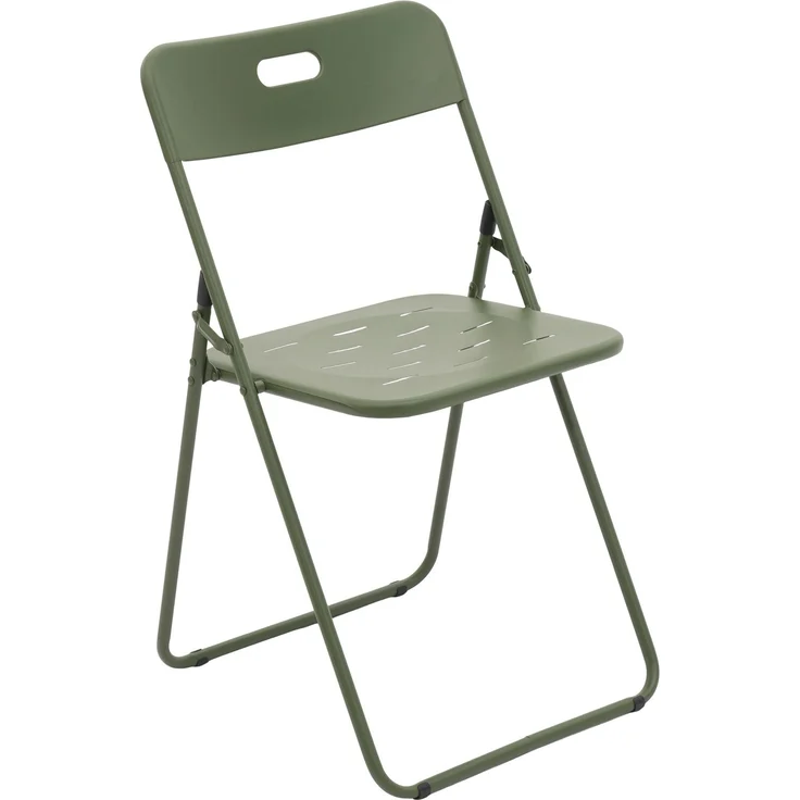Bistro-Set aus Stahl, klappbar, 3-teilig mit 2 Stühlen, Tisch 60x60x73 cm, Grün – Bild 2
