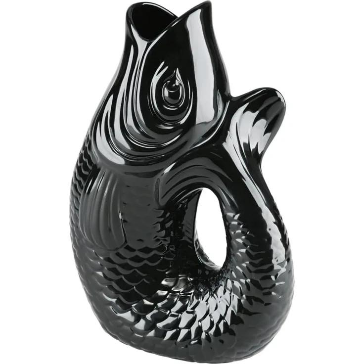 Gift Company Monsieur Carafon Fisch Vase L schwarz 2,7 Liter