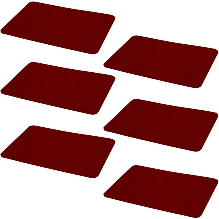 HAC24 Platzset Filz Platzmatte Tischsets Untersetzer Tischmatten Filzuntersetzer, (Set, 6-St), 44 x 30 cm, Rechteckig
