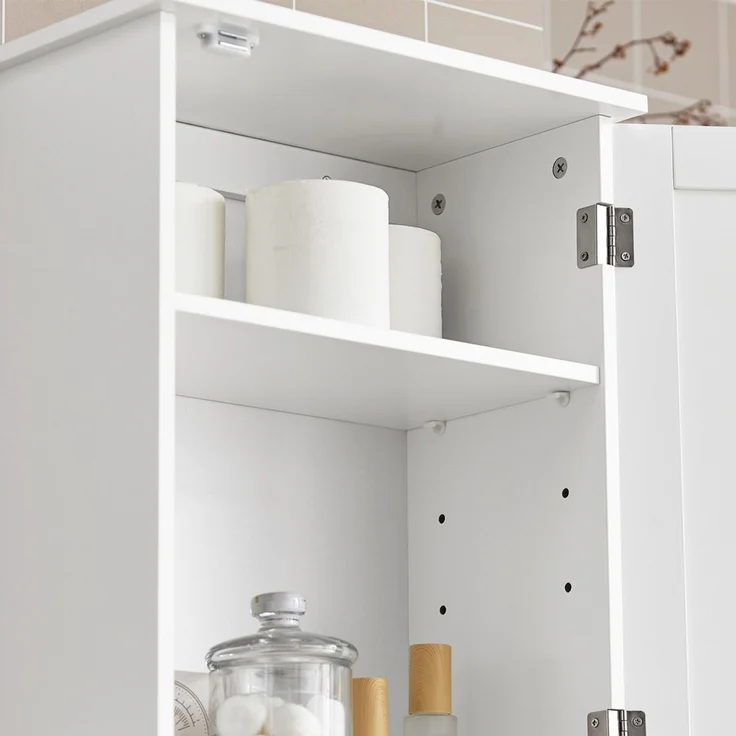 SoBuy BZR19-W Hängeschrank, MDF, Lackiert, Weiß, 40 x 52 x 23 cm – Bild 8