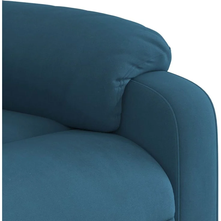 vidaXL Massagesessel mit Aufstehhilfe Blau Samt 3205113 – Bild 10