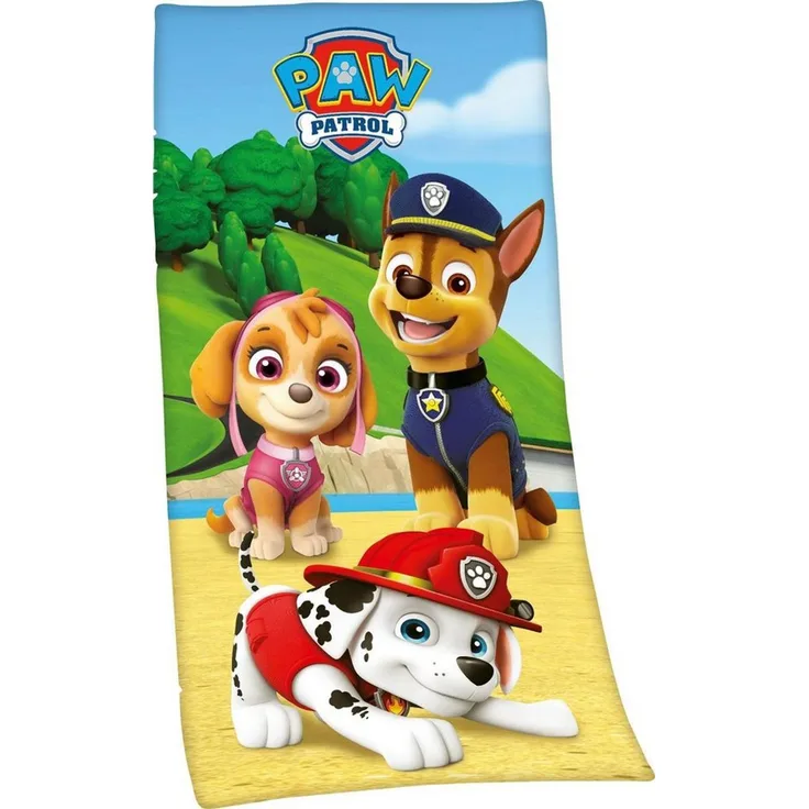 Paw Patrol - Badetuch Velours - 75x150 cm