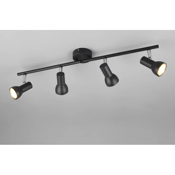 Trio Deckenstrahler 4er Spot Cantar schwarz matt GU10 – Bild 4