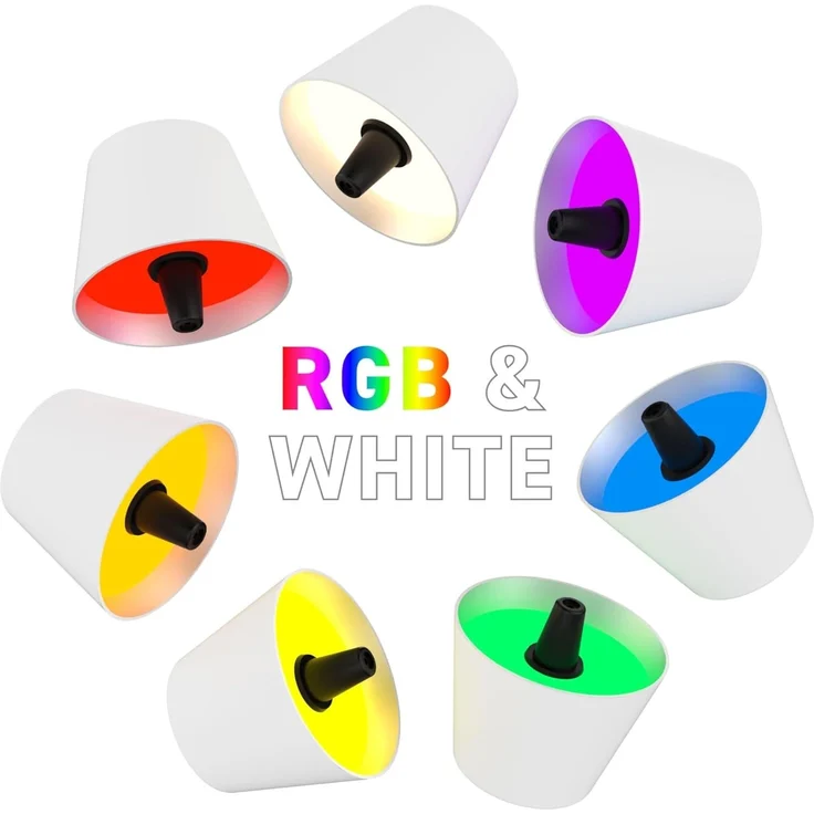 Sompex Flaschenleuchte TOP 2.0 Weiß LED RGBW mit Akku – Bild 4