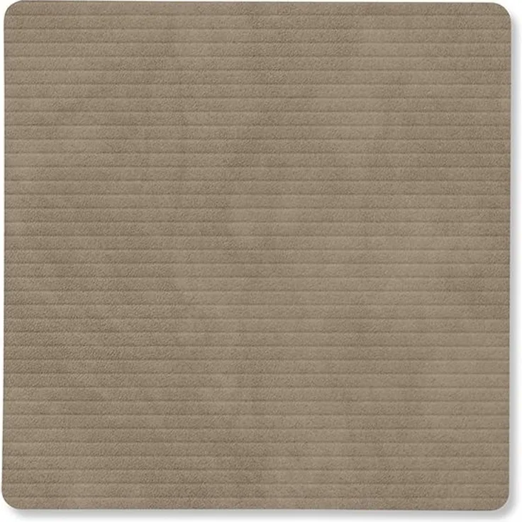 LIND DNA Glass Mat Square 10x10 cm Corduroy Nomad Grey