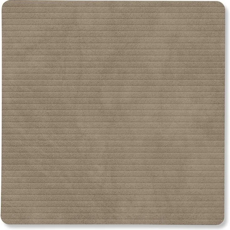 LIND DNA Glass Mat Square 10x10 cm Corduroy Nomad Grey