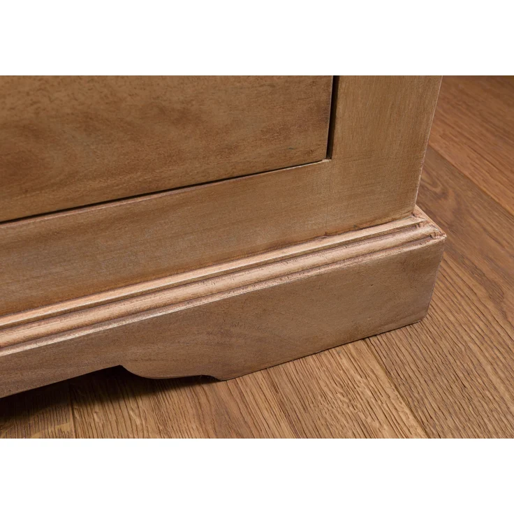 Vitrine Mango 65x45x190 beige geölt TOULOUSE #02 – Bild 7