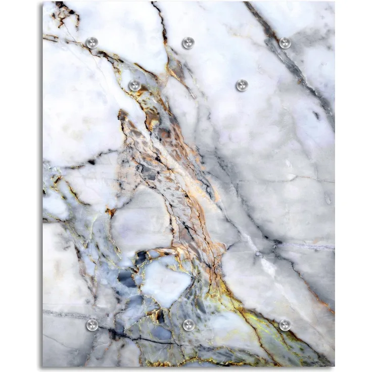 Queence Garderobe - "Ninoru" Druck auf hochwertigem Arcylglas inkl. Edelstahlhaken und Aufhängung, Format: 100x120cm