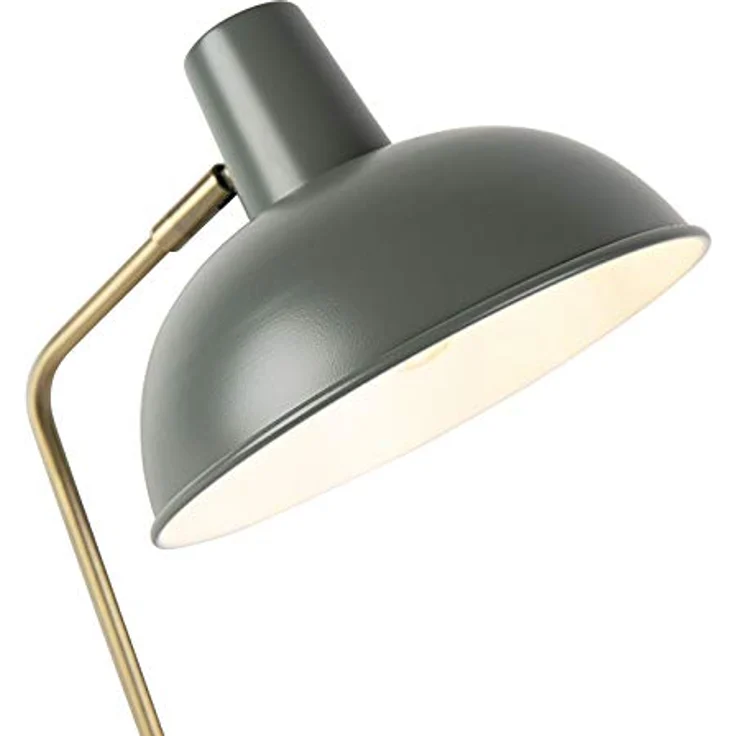 QAZQA Retro Tischlampe Milou, grün mit Bronze, E14 Fassung, dimmbar, 38 cm Höhe – Bild 6