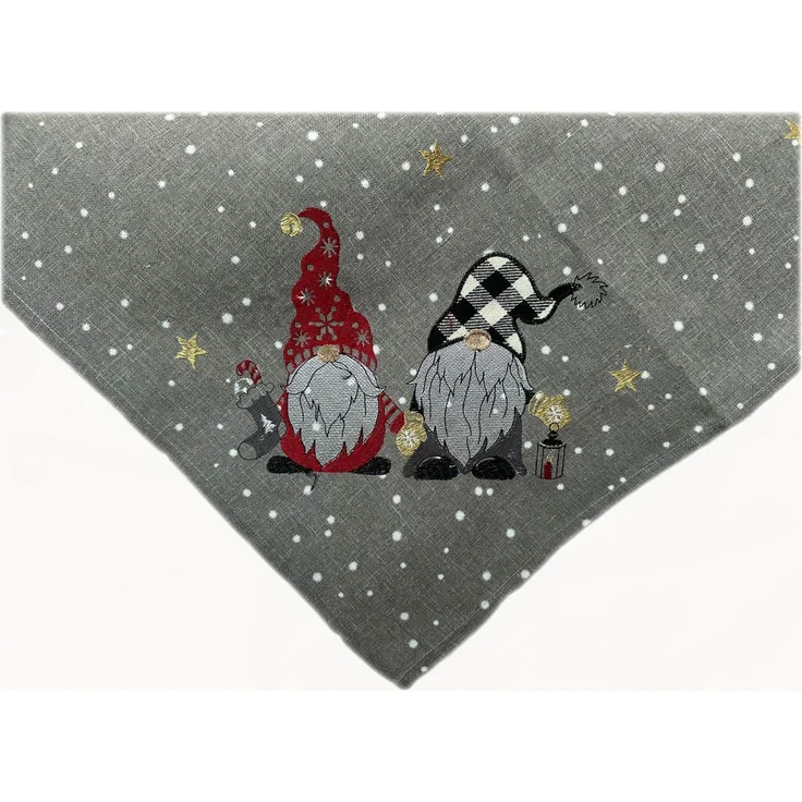 texpot Tischdecke Stickerei Wichtel Winter Weihnachten Tischläufer (1-tlg) – Bild 2