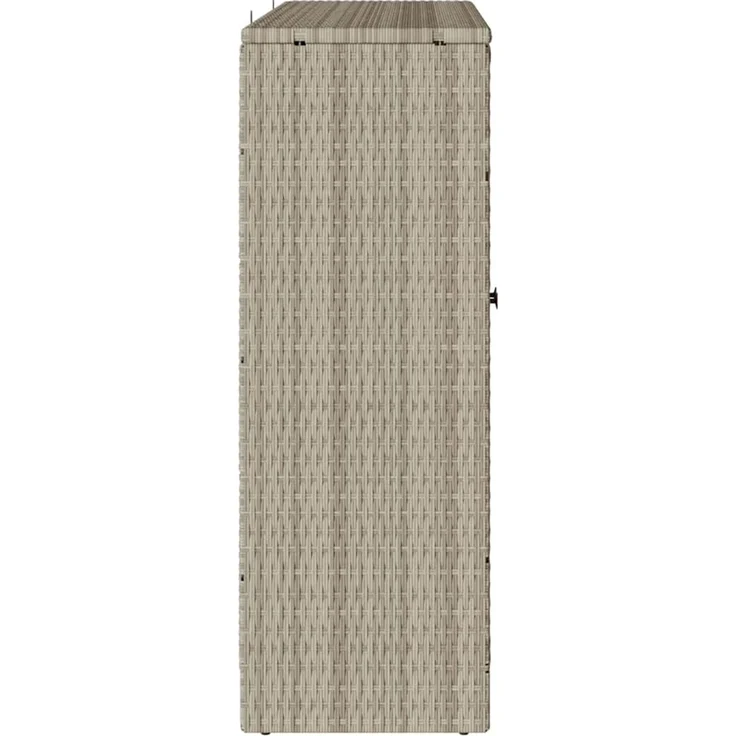 vidaXL Aufbewahrungsschrank mit Tür Hellgrau 100 x 36 x 102 cm Rattan 4103825 – Bild 5