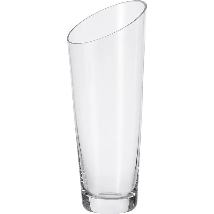 Leonardo Dynamic Vase, Blumenvase, Glasvase, Handgefertigt, Klarglas, Glas, H 30 cm, 12304