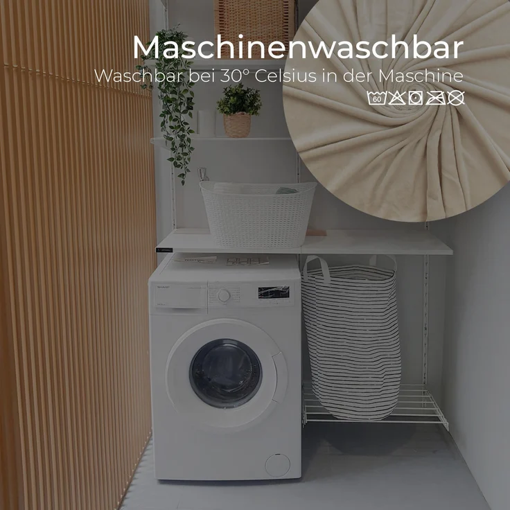 Bettwäsche Cashmere Touch Beige / Taupe 80x80+135x200 cm – Bild 5