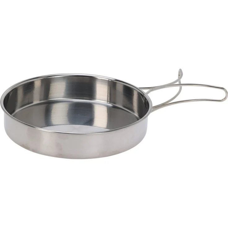 Koopman Kochtopf Campingtopf Klein Ø 15 cm Edelstahl Griff 2 er Set, Edelstahl (Set, 2-tlg, Packung), 2 Größen, Reiseformat, Klappbare Griffe, Topfset, Rostfrei