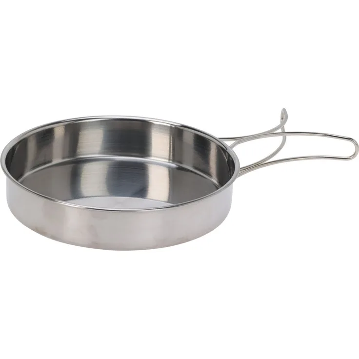 Koopman Kochtopf Campingtopf Klein Ø 15 cm Edelstahl Griff 2 er Set, Edelstahl (Set, 2-tlg, Packung), 2 Größen, Reiseformat, Klappbare Griffe, Topfset, Rostfrei