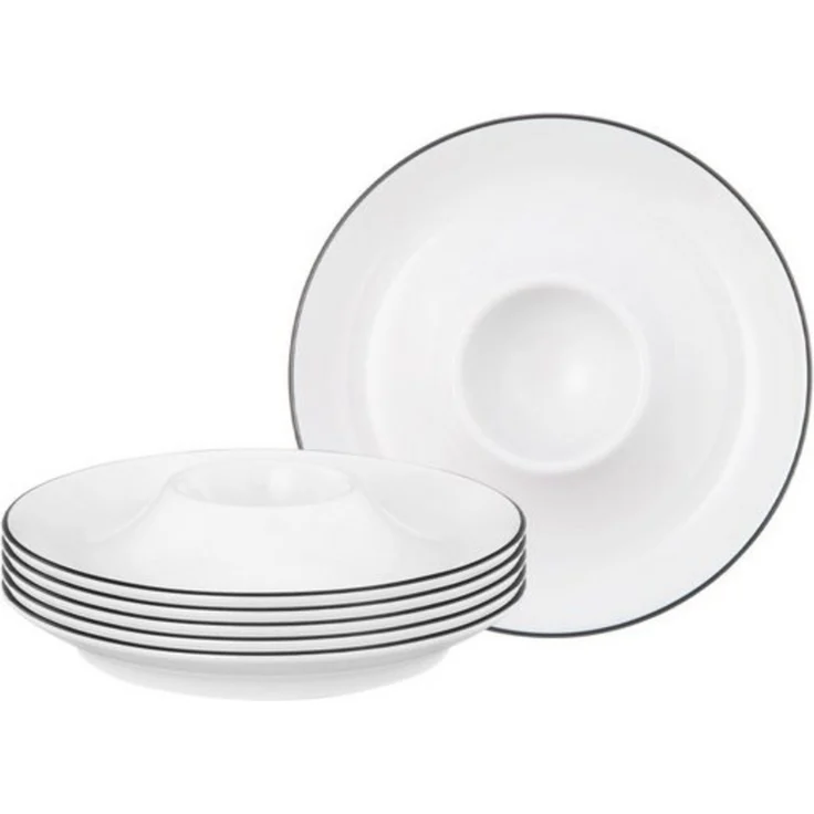 Seltmann Weiden Lido Black Line Eierbecher ø 12,5 cm 6er Set – Bild 2
