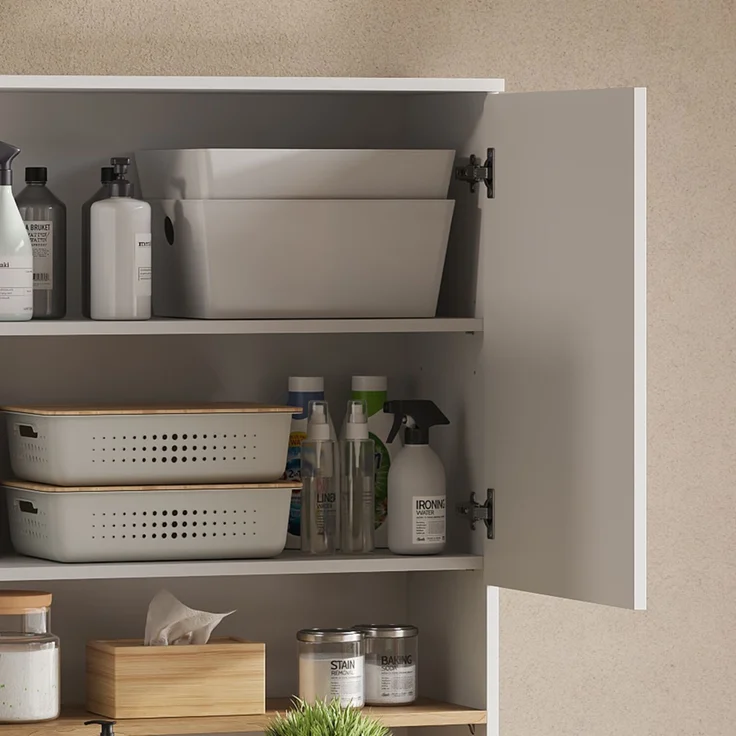 Waschmaschinenschrank Viktor Weiß/Artisan 93.6 x 100.4 cm Vicco – Bild 4