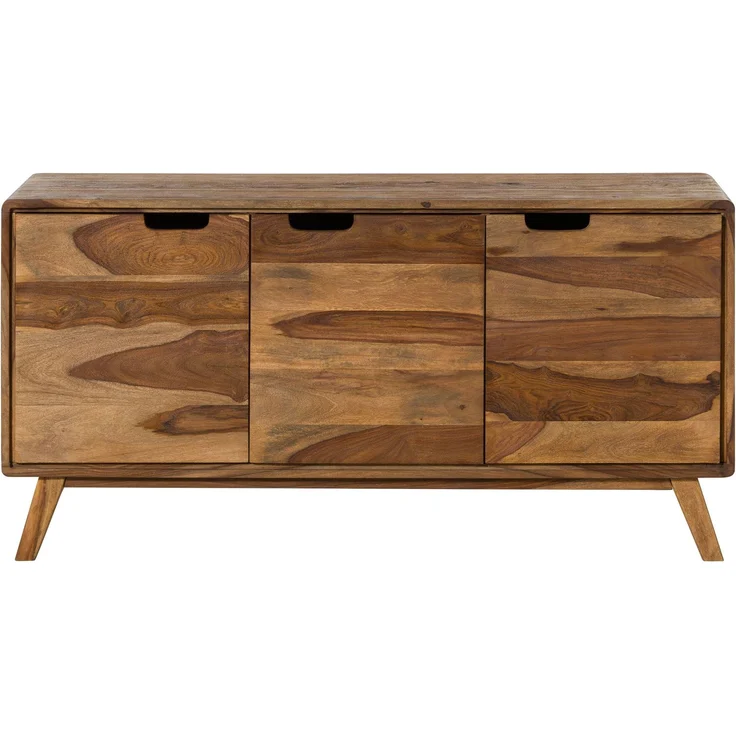 Sideboard Sheesham 134x40x65 natur sandgestrahlt lackiert MALMÖ 2 #206 – Bild 7